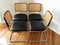 Black Leather S32 Cantilever Chairs by Marcel Breuer for Thonet, 1980s, Set of 4 4
