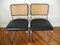 Black Leather S32 Cantilever Chairs by Marcel Breuer for Thonet, 1980s, Set of 4 6