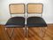 Black Leather S32 Cantilever Chairs by Marcel Breuer for Thonet, 1980s, Set of 4, Image 6