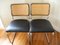 Black Leather S32 Cantilever Chairs by Marcel Breuer for Thonet, 1980s, Set of 4 5