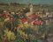 Herbert Theurillat, Vue sur les hauteurs d'un village, Oil on Canvas, Image 1