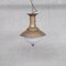 Brass & Opaline Large Pendant Lights, Set of 2, Image 8