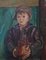Janebé, Portrait d'enfant portant une carafe, Öl auf Leinwand 1