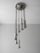 Vintage Chromed Metal Cascade Lamp, 1970s, Image 1