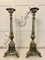 Large Victorian Brass Candlesticks, 1850s, Set of 2 1