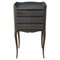 Black Bedside Table in Louis XV Style, 1950s, Image 1