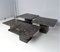 Coffee Table in Fossil Marble, 1970s, Set of 4 7