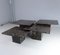 Coffee Table in Fossil Marble, 1970s, Set of 4 3