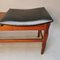 Wooden Bench with Leather Seats 6