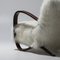 Czechoslovakian H-269 Lounge Chairs in Tibetan Sheepskin by Jindřich Halabala for Up Závody, 1930s, Set of 2, Image 8