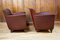 Vintage Art Deco Club Chairs in Patina Leather, 1940, Set of 2 2
