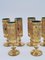 Carafe and Gold Coated Glasses, 1950s, Set of 12 17