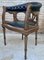 French Dining Armchairs in Leather and Walnut, 1950s, Set of 4, Image 6