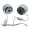 Lampes de Bureau en Chrome et Verre Blanc, Set de 2 6