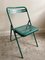 French Garden Patio Chairs in Green Metal, 1950s, Set of 6 1