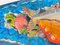 Piatto da pesce decorativo in maiolica, anni '60, Immagine 9