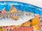 Piatto da pesce decorativo in maiolica, anni '60, Immagine 4