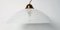 Lámpara colgante de Murano grande en blanco, años 70, Imagen 9