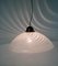 Lampada a sospensione grande in vetro di Murano bianca, anni '70, Immagine 2