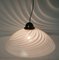 Grande Suspension Swirl de Murano en Blanc, 1970s 11