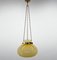 Glass & Brass Pendant Light, 1950s 2