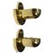 Cubistic Brass Wall Lamps, 1920s, Set of 2 1