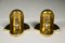 Cubistic Brass Wall Lamps, 1920s, Set of 2 10