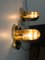 Lampade da parete cubiche in ottone, anni '20, set di 2, Immagine 5