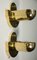 Cubistic Brass Wall Lamps, 1920s, Set of 2, Image 2