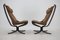 Falcon Lounge Chairs in Leather by Sigurd Ressell for Vatne Møbler, Norway, 1970s, Set of 2 7