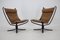 Falcon Lounge Chairs in Leather by Sigurd Ressell for Vatne Møbler, Norway, 1970s, Set of 2 2