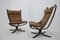 Falcon Lounge Chairs in Leather by Sigurd Ressell for Vatne Møbler, Norway, 1970s, Set of 2 5