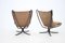 Falcon Lounge Chairs in Leather by Sigurd Ressell for Vatne Møbler, Norway, 1970s, Set of 2 9