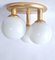 Mid-Century Flush Mounts or Wall Lamps from Kaiser Idell / Kaiser Leuchten, Germany, 1970s, Set of 2 18