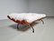 Bone White Bench Ottoman in Imbuia Wood and Fabric by Martin Eisler & Carlo Hauner, 1950s 2