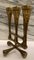 Austrian Brutalist Skeletal Brass 3-Candle Candleholder, 1950s 9