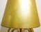 Large Mid-Century Palm Tree Table Lamp in Gold Metal, 1970s 9