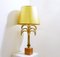 Large Mid-Century Palm Tree Table Lamp in Gold Metal, 1970s 2