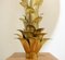 Large Mid-Century Palm Tree Table Lamp in Gold Metal, 1970s 4