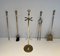 Brass Fireplace Tools, 1970s, Set of 5 2