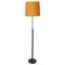 Vintage Rosewood and Brass Floor Lamp from Nybro Armatur Fabrik, Sweden, 1950s 1