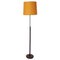 Vintage Rosewood and Brass Floor Lamp from Nybro Armatur Fabrik, Sweden, 1950s, Image 1