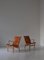 Scandinavian Modern Eva Lounge Chairs in Saddle Leather attributed to Bruno Mathsson, 1970s, Set of 2 4