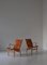 Scandinavian Modern Eva Lounge Chairs in Saddle Leather attributed to Bruno Mathsson, 1970s, Set of 2, Image 4
