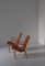Scandinavian Modern Eva Lounge Chairs in Saddle Leather attributed to Bruno Mathsson, 1970s, Set of 2, Image 3