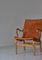 Scandinavian Modern Eva Lounge Chairs in Saddle Leather attributed to Bruno Mathsson, 1970s, Set of 2 5