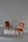 Scandinavian Modern Eva Lounge Chairs in Saddle Leather attributed to Bruno Mathsson, 1970s, Set of 2, Image 2