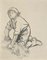 Tibor Gertler, Working Child, Charcoal Drawing, Mid 20th Century 1