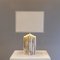 Lampada da tavolo brutalista in marmo di Maison Jansen, anni '80, Immagine 4