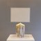 Large Brutalist Marble Table Lamp from Maison Jansen, 1980s 4